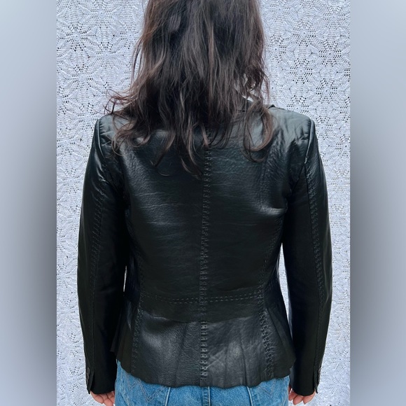 90s Genuine Leather Blazer - Picture 3 of 6